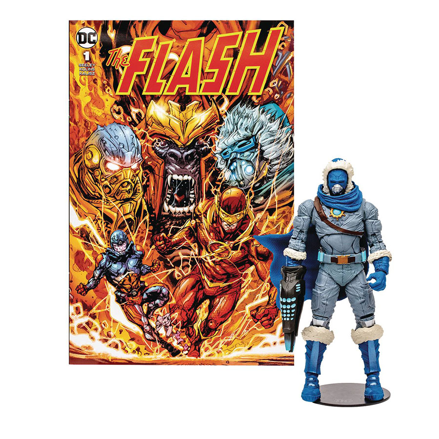 DC Direct Flash Wave 1 Captain Cold 7-Inch Action Figure With Comic Case