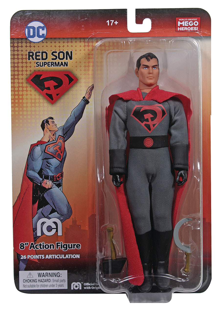 Mego DC Heroes Red Son Superman Previews Exclusive 8-Inch Action Figure
