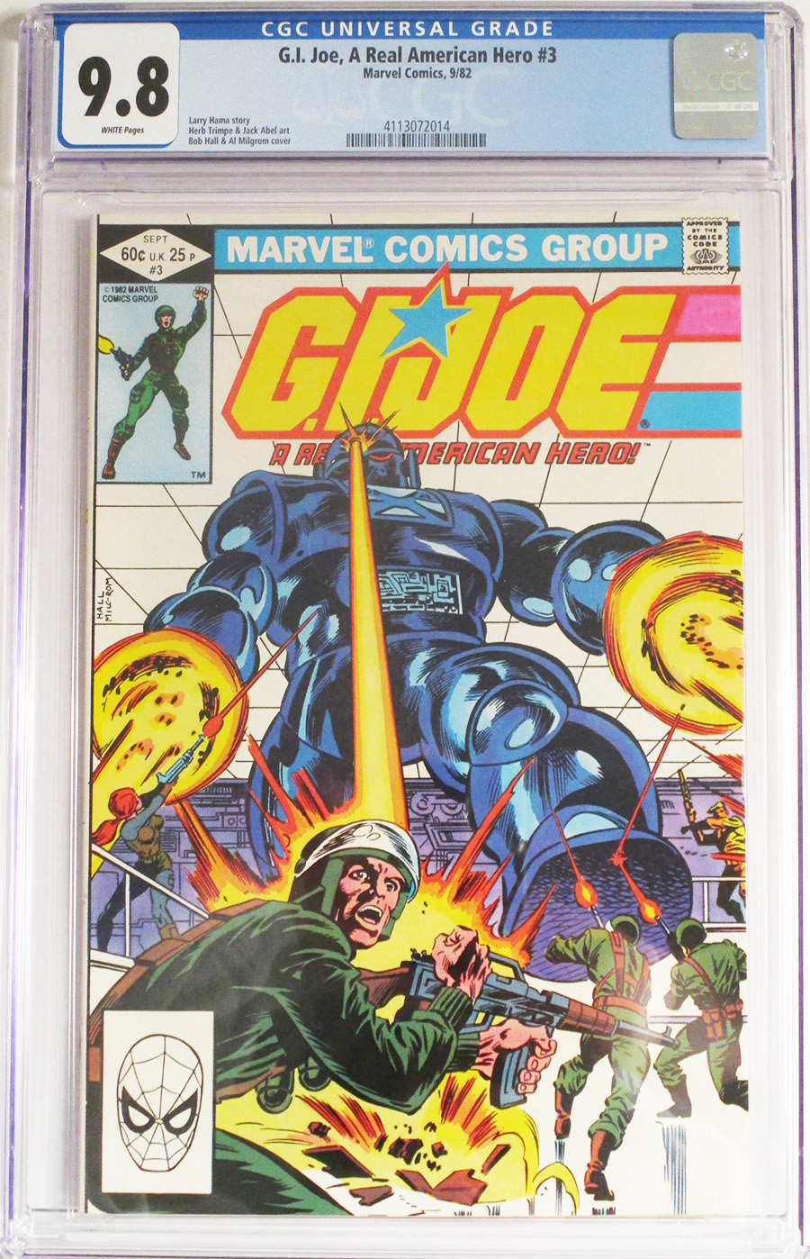 GI Joe A Real American Hero #3 Cover C 1st Ptg CGC 9.8