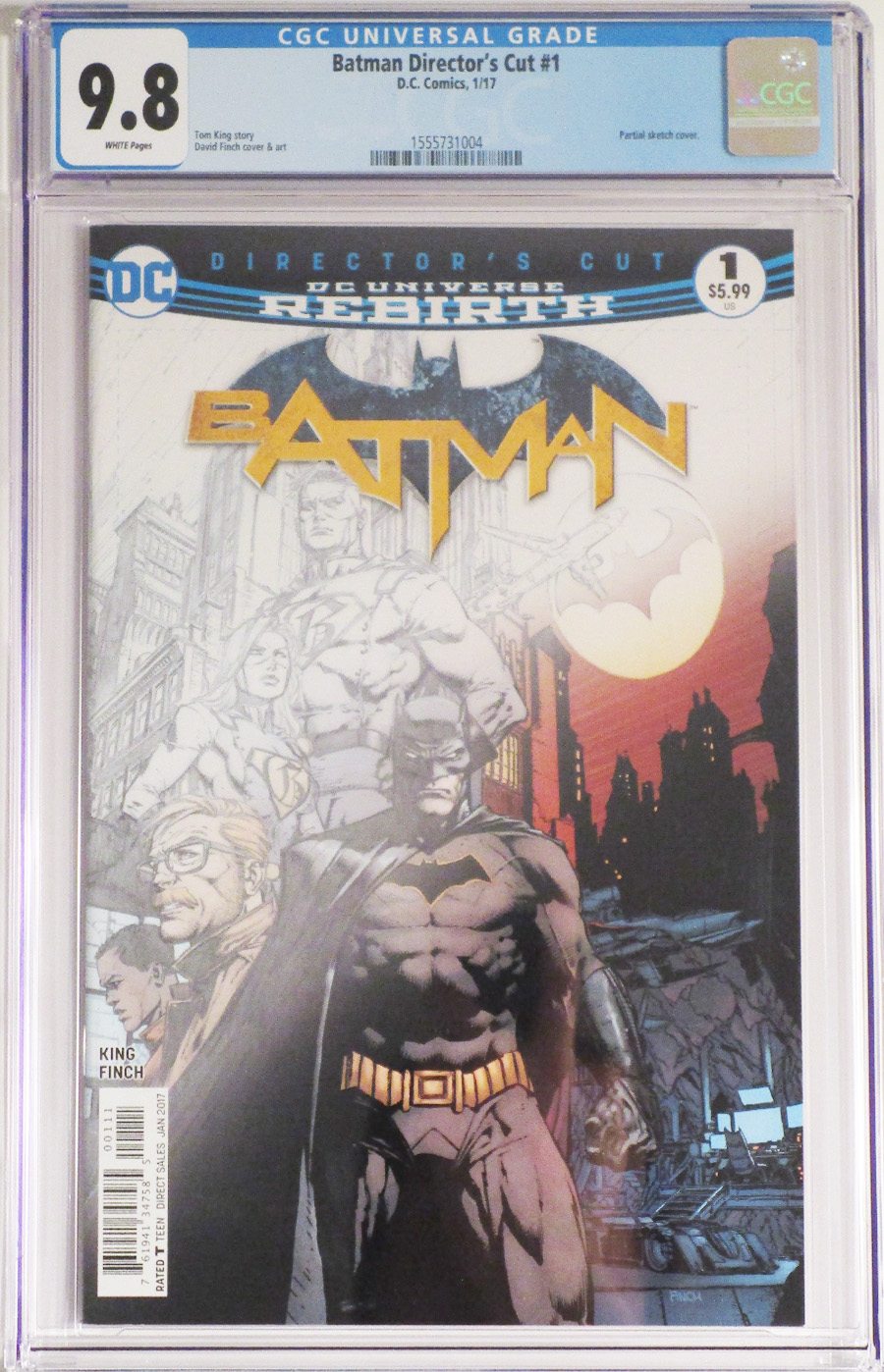 Batman Vol 3 Directors Cut #1 Cover B CGC 9.8