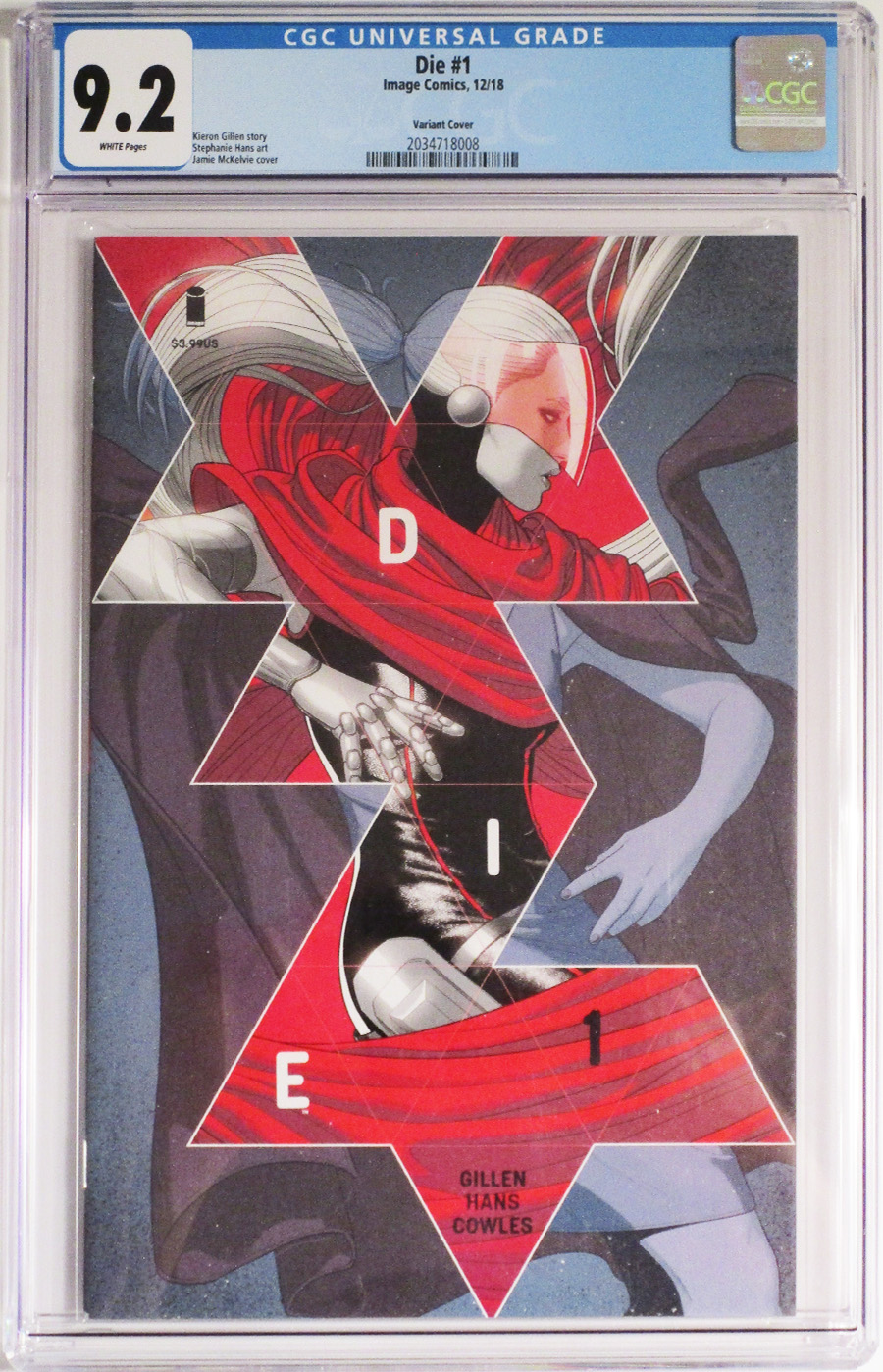 Die #1 Cover G Variant Jamie McKelvie Cover CGC 9.2