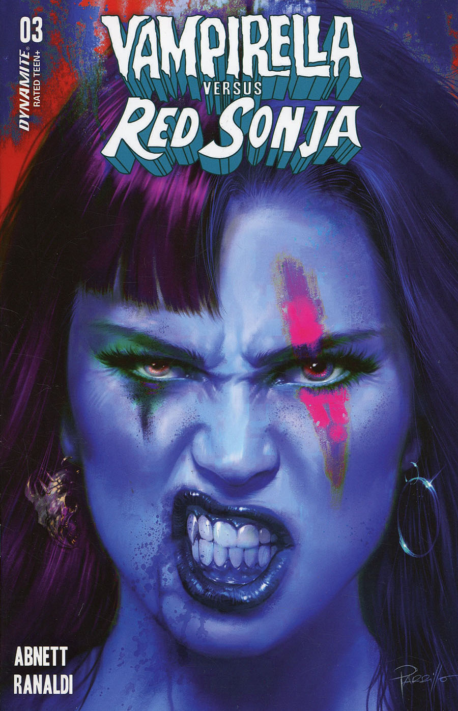 Vampirella vs Red Sonja #3 Cover M Variant Lucio Parrillo Ultraviolet Cover