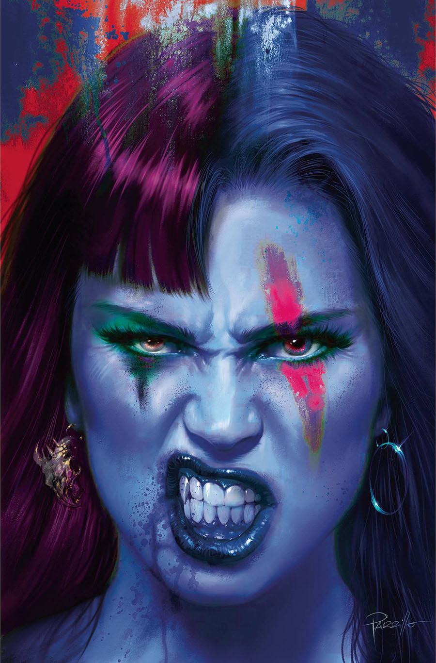 Vampirella vs Red Sonja #3 Cover R Incentive Lucio Parrillo Ultraviolet Virgin Cover