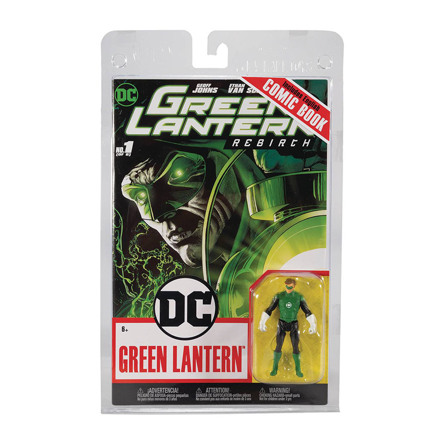 DC Direct Wave 2 Hal Jordan Green Lantern 3-Inch Action Figure With Comic