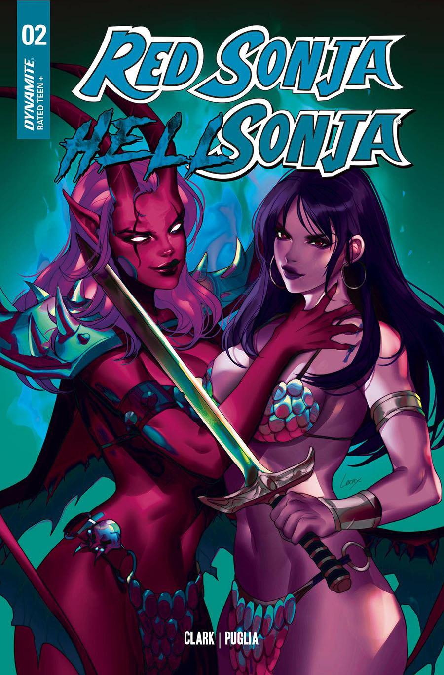 Red Sonja Hell Sonja #2 Cover L Variant Lesley Leirix Li Ultraviolet Cover
