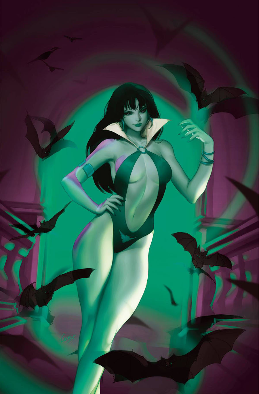 Vampirella Mindwarp #5 Cover N Incentive Lesley Leirix Li Ultraviolet Virgin Cover