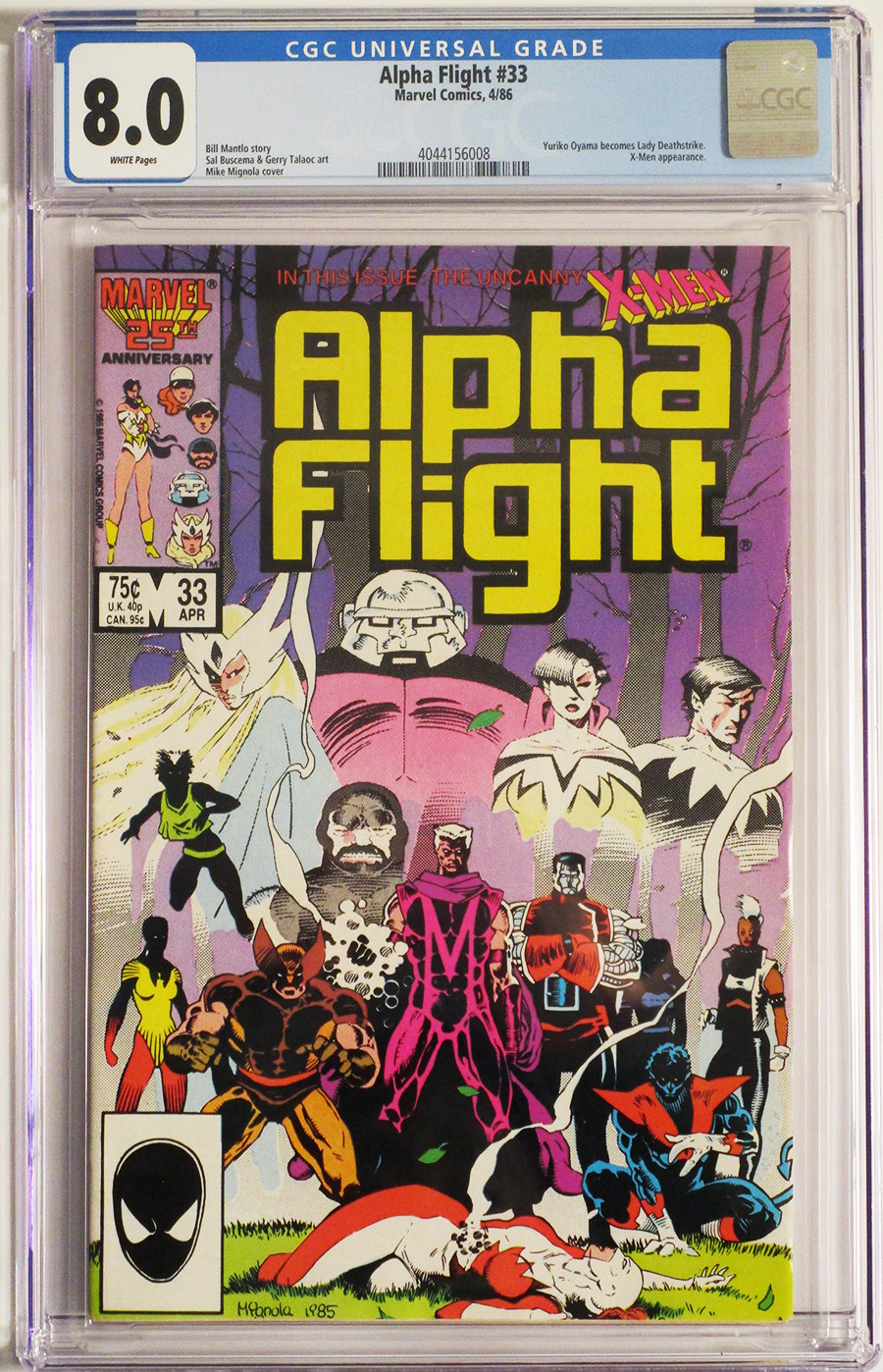 Alpha Flight #33 Cover B CGC 8.0