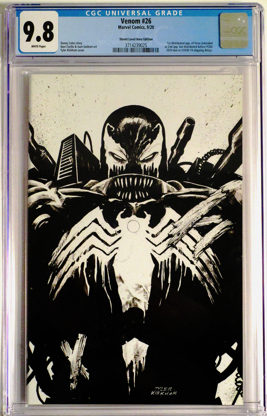 Venom Vol 4 #26 Cover I Street Level Hero Edition CGC 9.8