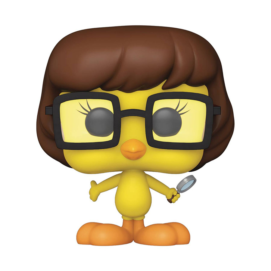 POP Animation Warner Bros 100th Anniversary Tweety Bird As Velma Dinkley Vinyl Figure