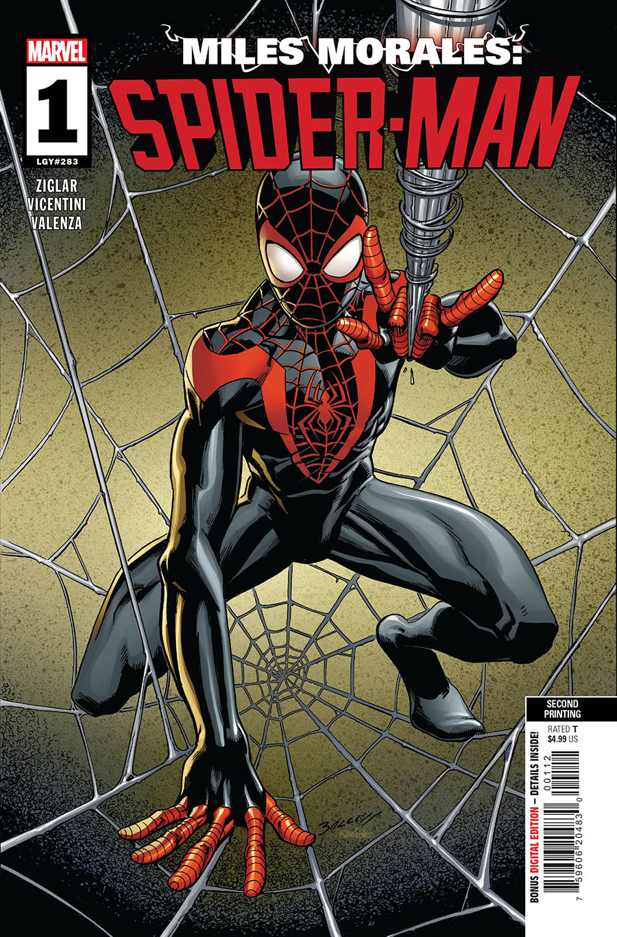 Miles Morales Spider-Man Vol 2 #1 Cover L 2nd Ptg Mark Bagley Variant Cover