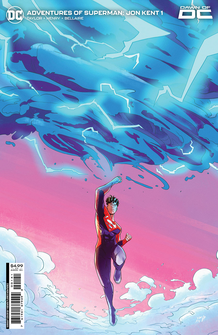 Adventures Of Superman Jon Kent #1 Cover D Variant Yasmin Flores Montanez Card Stock Cover