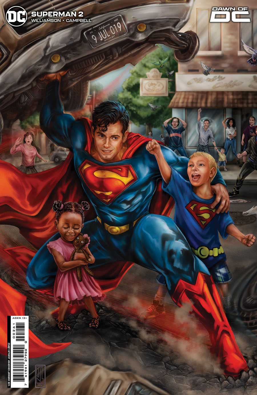 Superman Vol 7 #2 Cover G Incentive Juanjo Lopez Card Stock Variant Cover