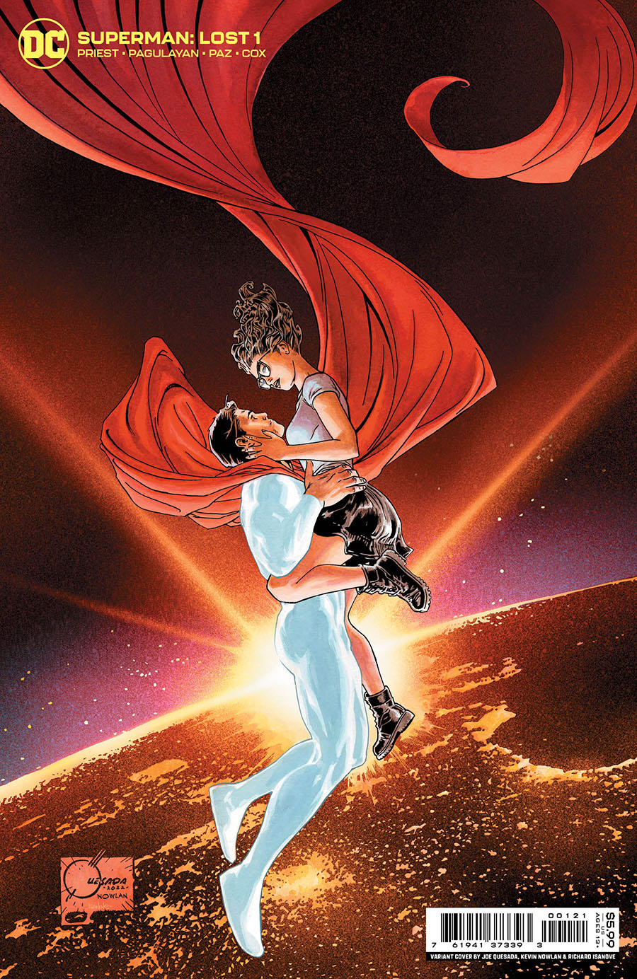 Superman Lost #1 Cover B Variant Joe Quesada Card Stock Cover (Limit 1 Per Customer)