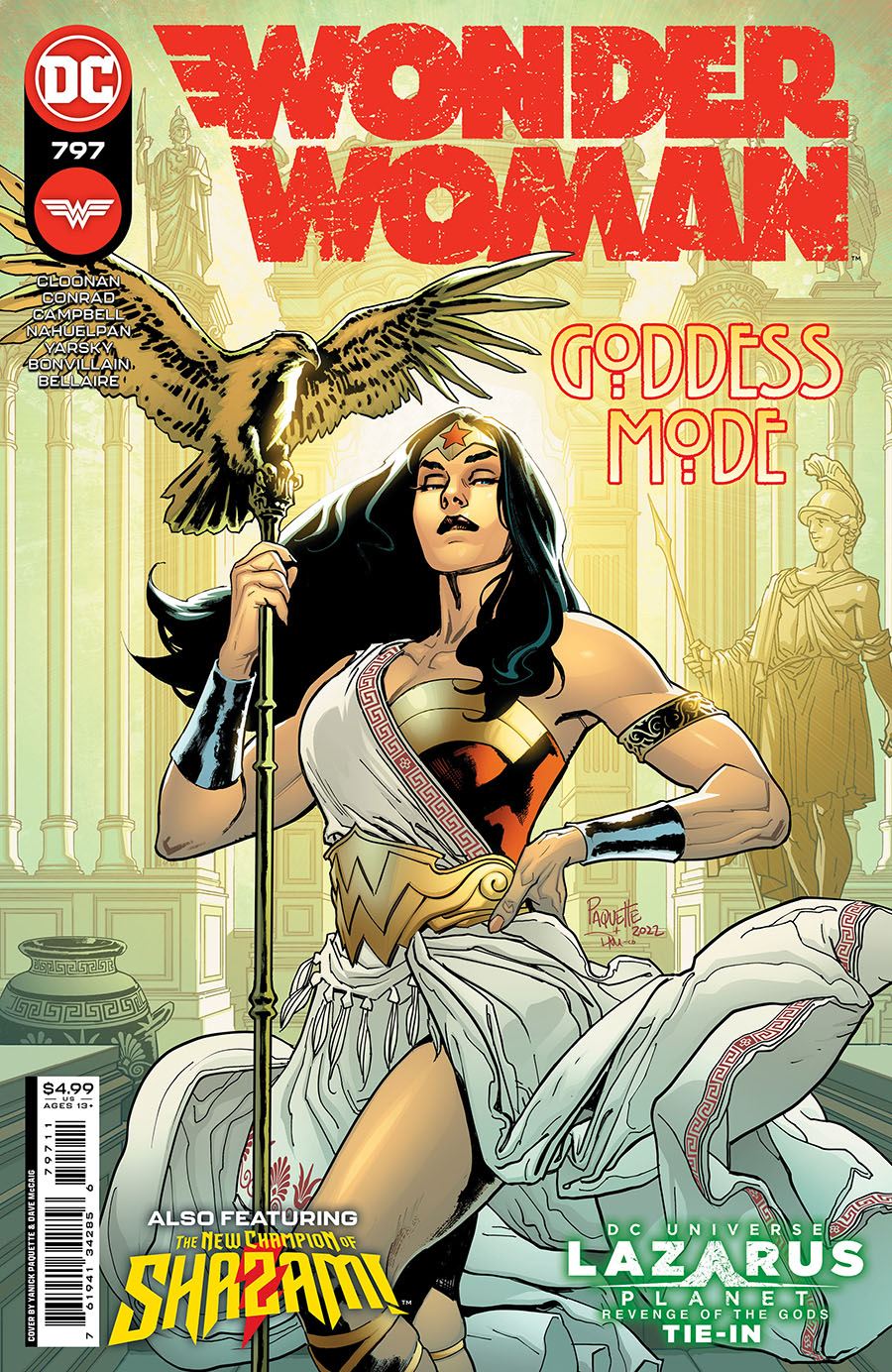 Wonder Woman Vol 5 #797 Cover A Regular Yanick Paquette Cover (Revenge Of The Gods Tie-In)