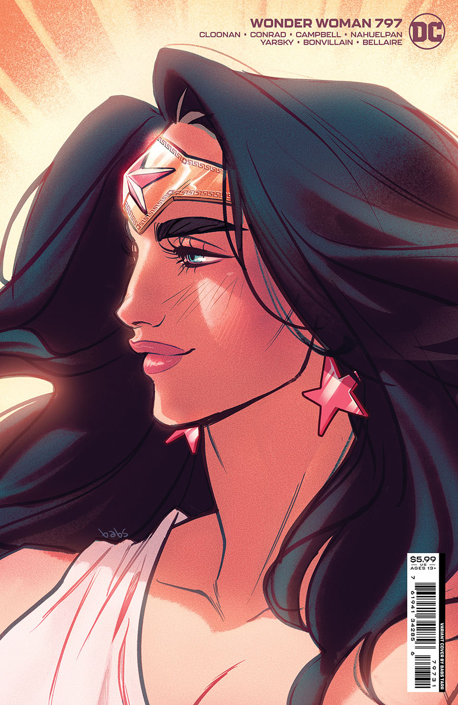 Wonder Woman Vol 5 #797 Cover B Variant Babs Tarr Card Stock Cover (Revenge Of The Gods Tie-In)