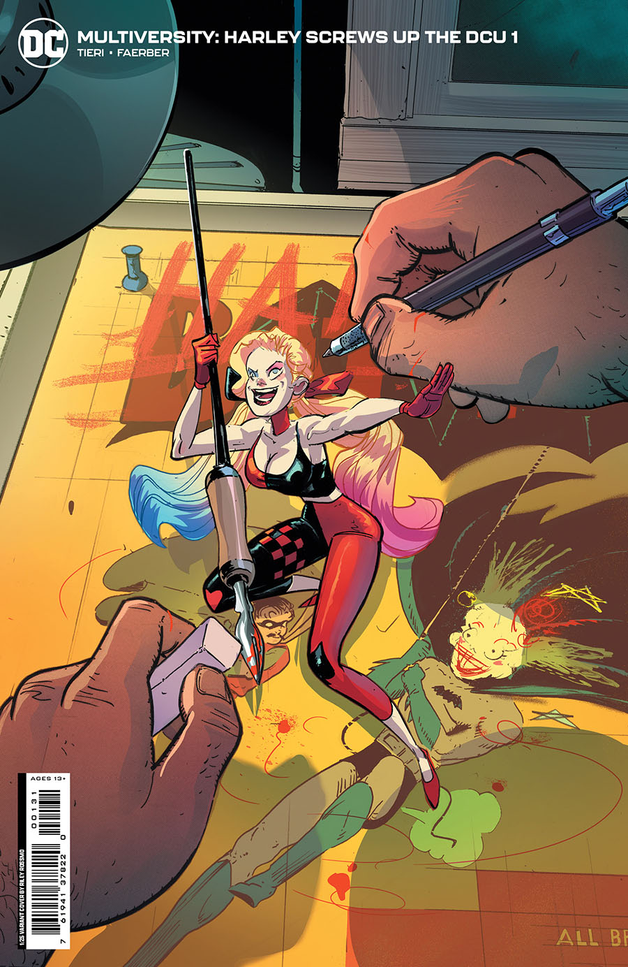 Multiversity Harley Screws Up The DCU #1 Cover C Incentive Riley Rossmo Card Stock Variant Cover
