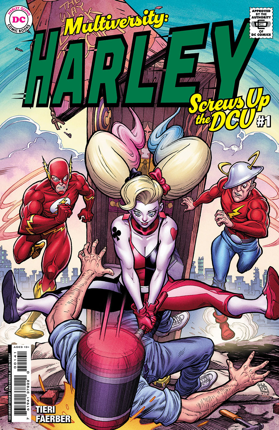 Multiversity Harley Screws Up The DCU #1 Cover D Incentive Chad Hardin Card Stock Variant Cover