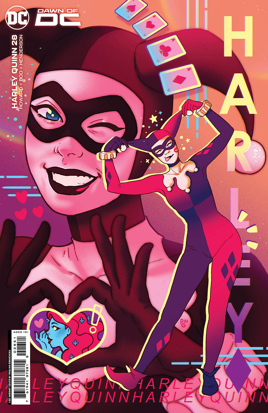 Harley Quinn Vol 4 #28 Cover F Incentive Paulina Ganucheau Card Stock Variant Cover