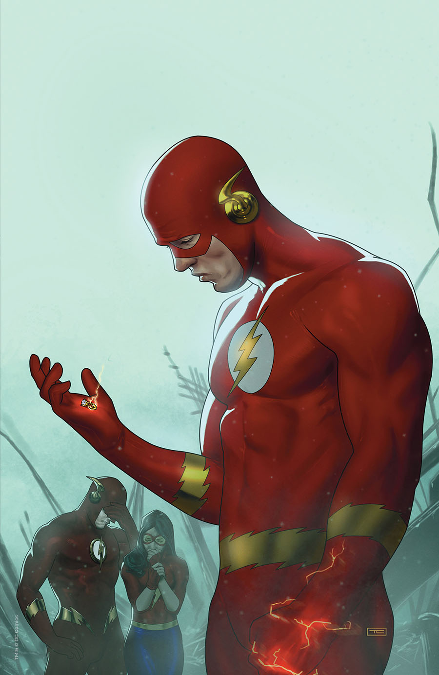 Flash Vol 5 #795 Cover E Incentive Taurin Clarke Foil Variant Cover (One-Minute War Part 6)
