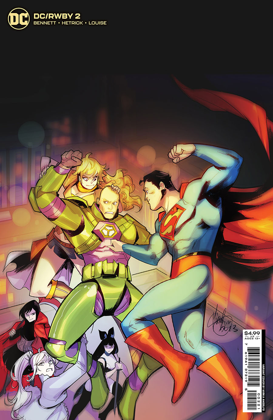 DC RWBY #2 Cover B Variant Mirka Andolfo Card Stock Cover