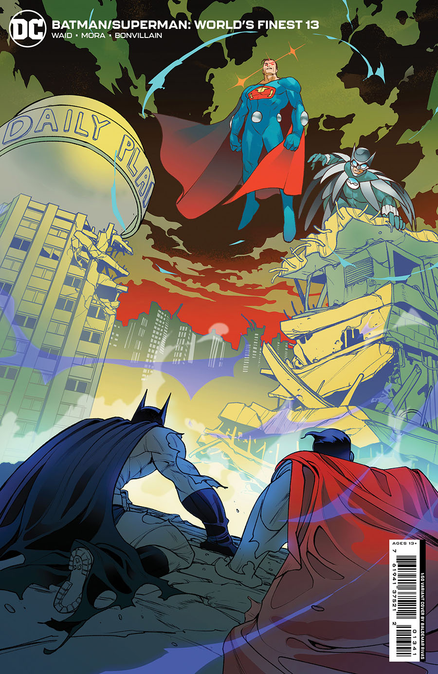 Batman Superman Worlds Finest #13 Cover E Incentive Baldemar Rivas Card Stock Variant Cover