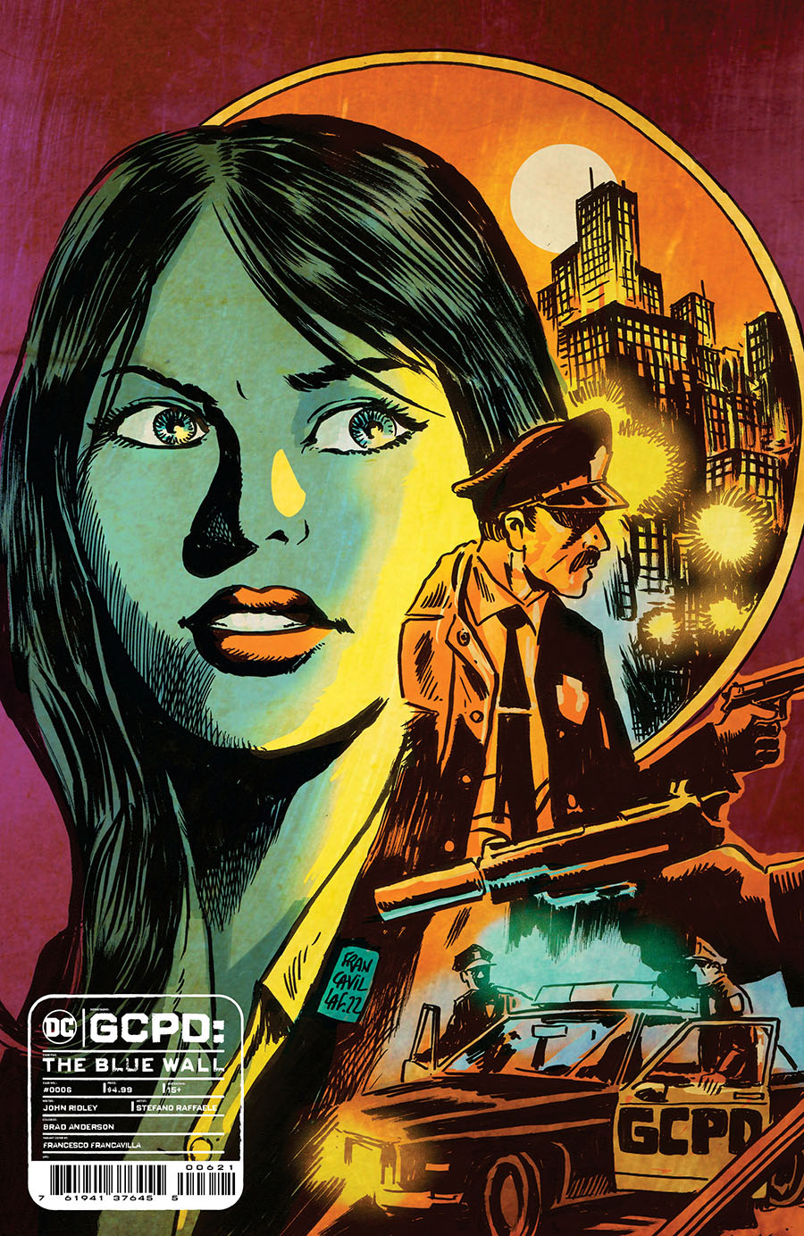 GCPD The Blue Wall #6 Cover B Variant Francesco Francavilla Card Stock Cover