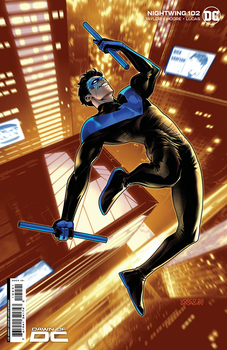 Nightwing Vol 4 #102 Cover D Incentive Vasco Georgiev Card Stock Variant Cover