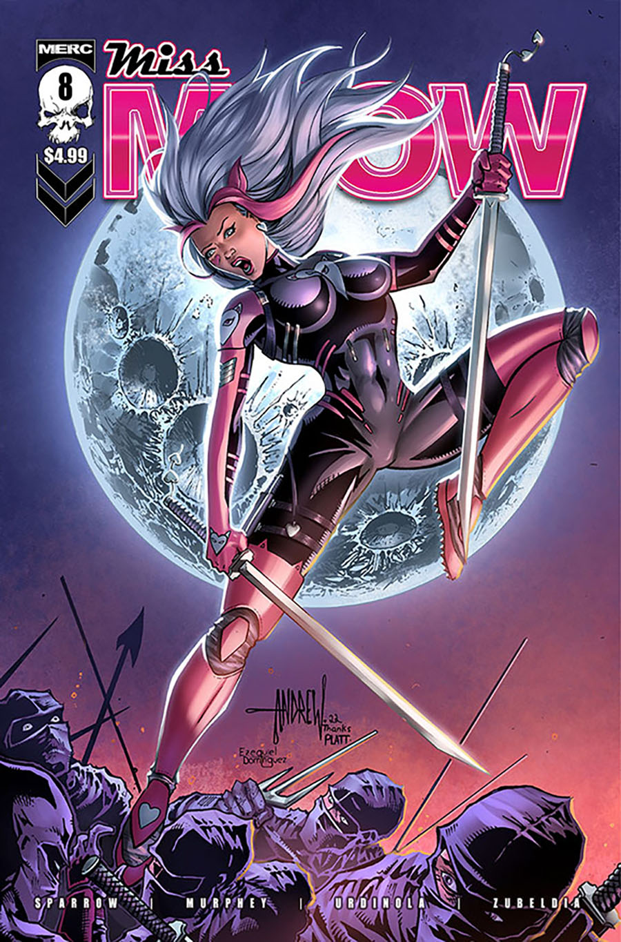 Miss Meow #8 Cover B Variant Andrew Mangum Cover