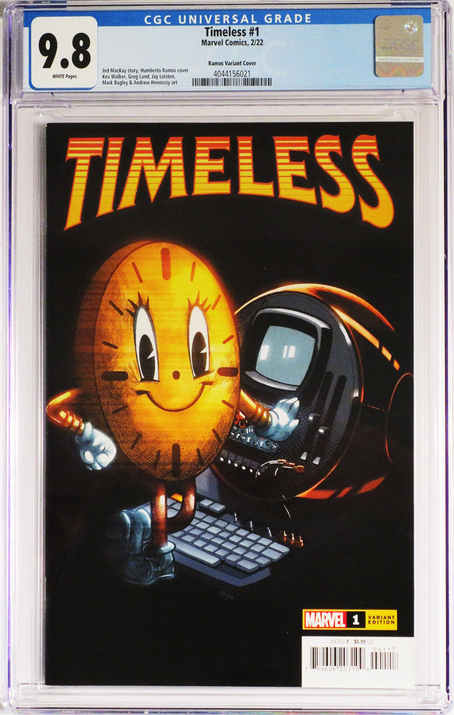 Timeless #1 (One Shot) Cover Q Variant Humberto Ramos Miss Minutes Cover CGC 9.8