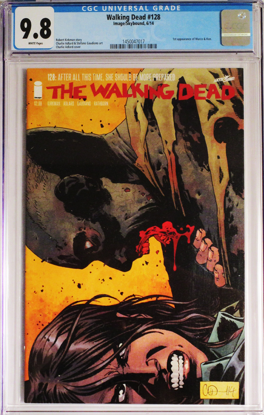 Walking Dead #128 Cover B CGC 9.8