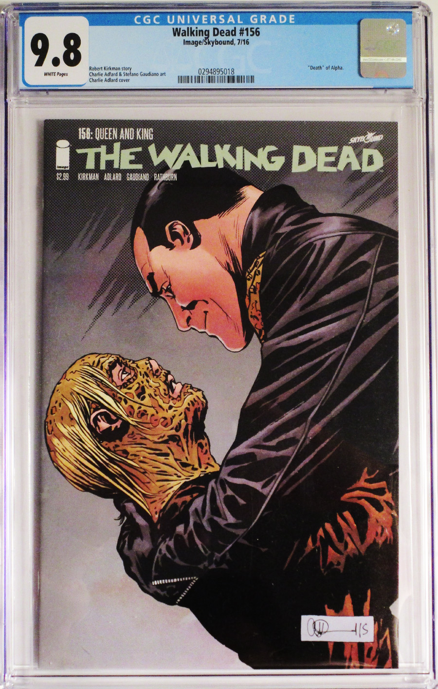 Walking Dead #156 Cover B CGC 9.8
