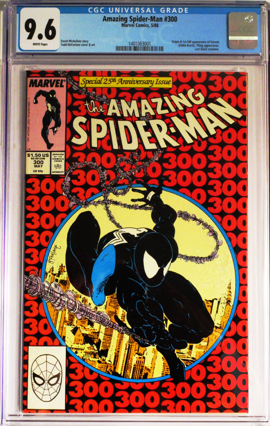 Amazing Spider-Man #300 Cover D CGC 9.6
