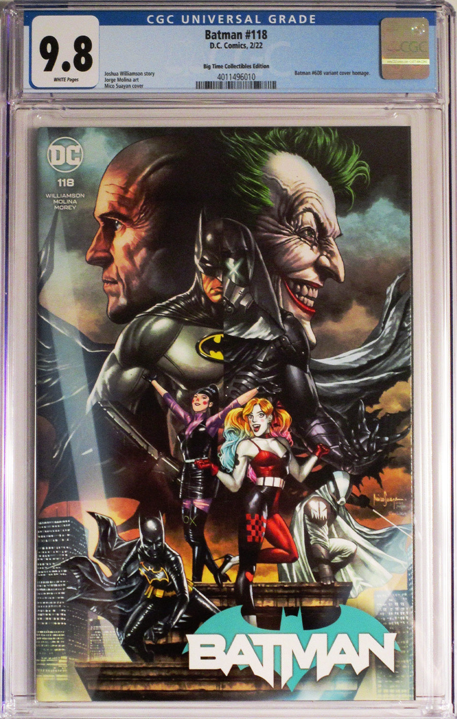 Batman Vol 3 #118 Cover M CGC 9.8 Big Time Collectibles Edition Mico Suayan Variant Cover
