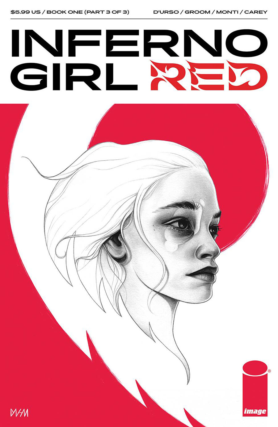 Inferno Girl Red Book 1 #3 Cover C Variant Dash OBrien-Georgeson Cover