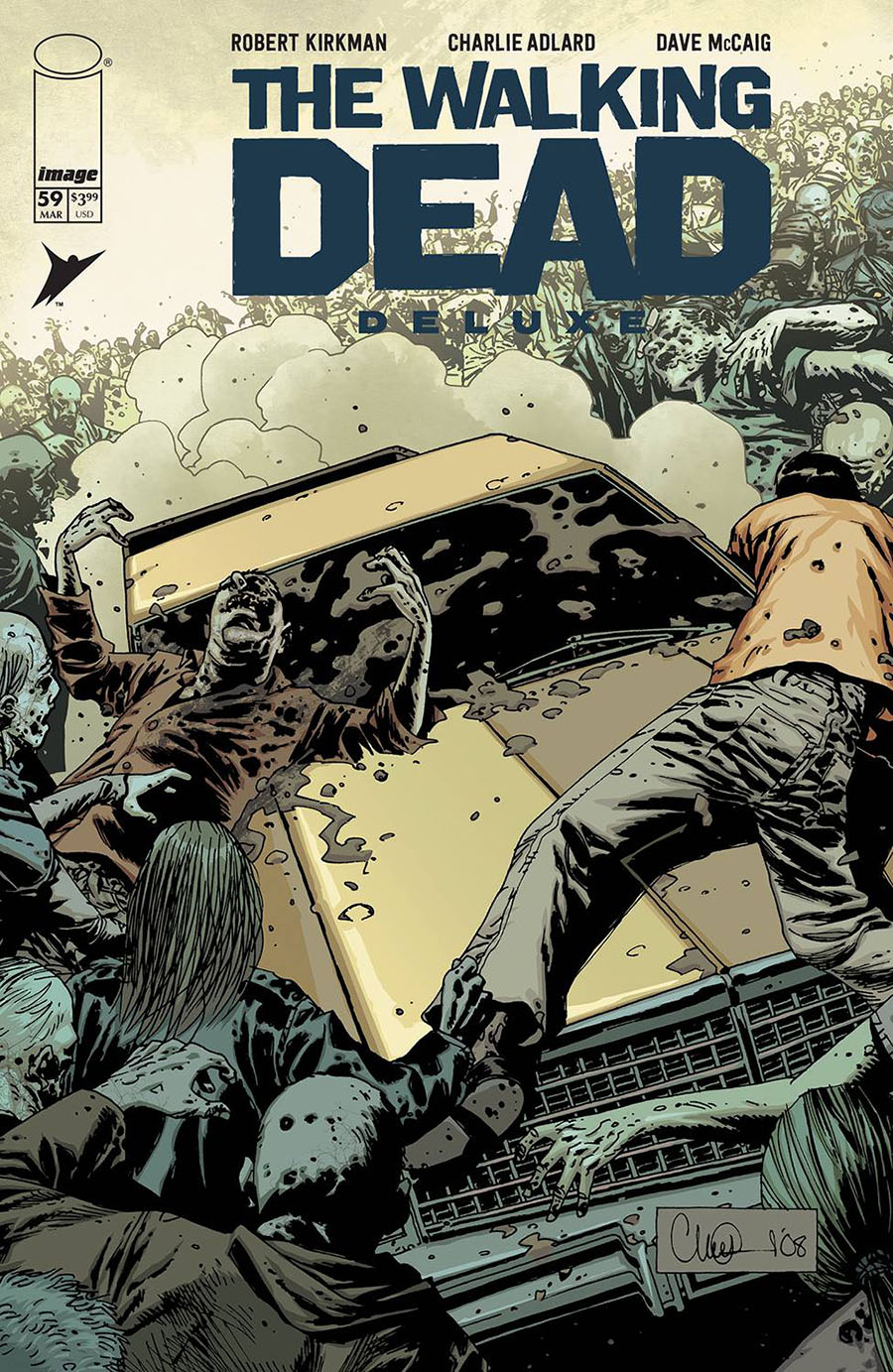 Walking Dead Deluxe #59 Cover B Variant Charlie Adlard & Dave McCaig Cover