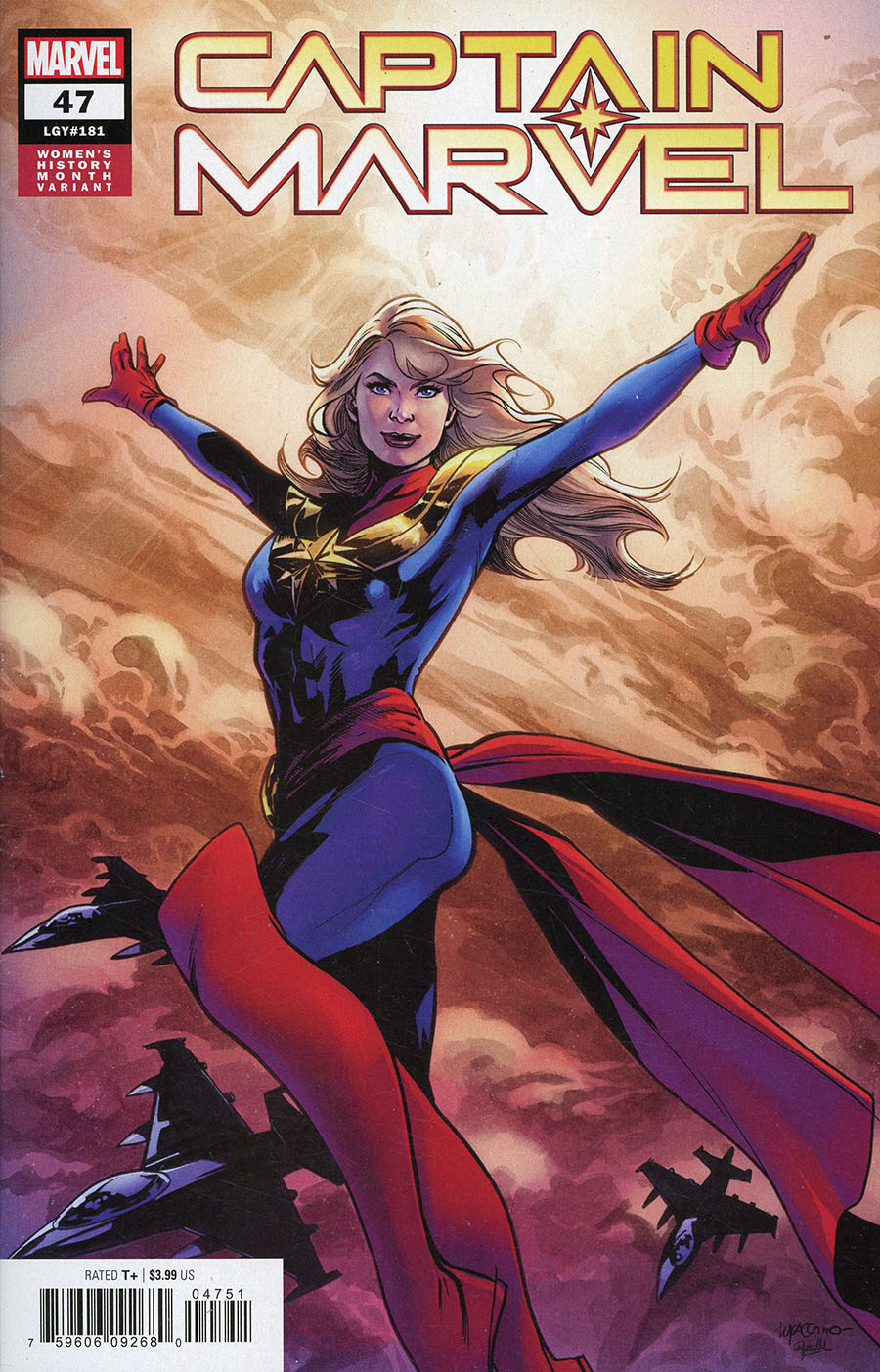 Captain Marvel Vol 9 #47 Cover B Variant Emanuela Lupacchino Womens History Month Cover (Revenge Of The Brood Tie-In)