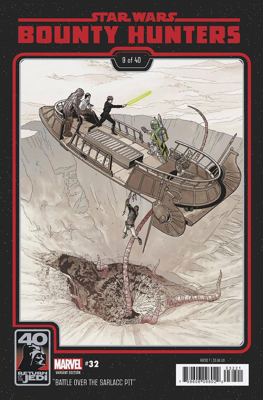 Star Wars Bounty Hunters #32 Cover B Variant Chris Sprouse Return Of The Jedi 40th Anniversary Cover