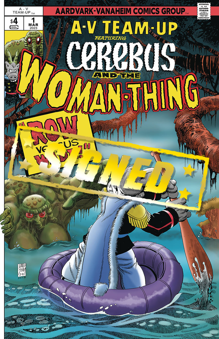 A-V Team-Up Cerebus And The Woman Thing #1 (One Shot) Cover B Signed Edition