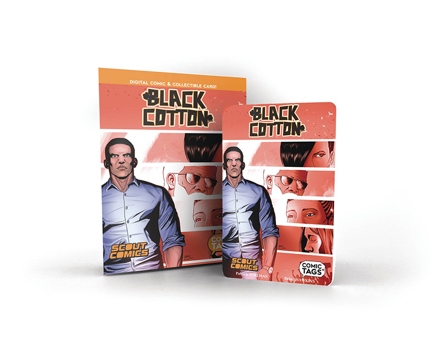 Black Cotton Comic Tag Collectible Card & Digital Comic