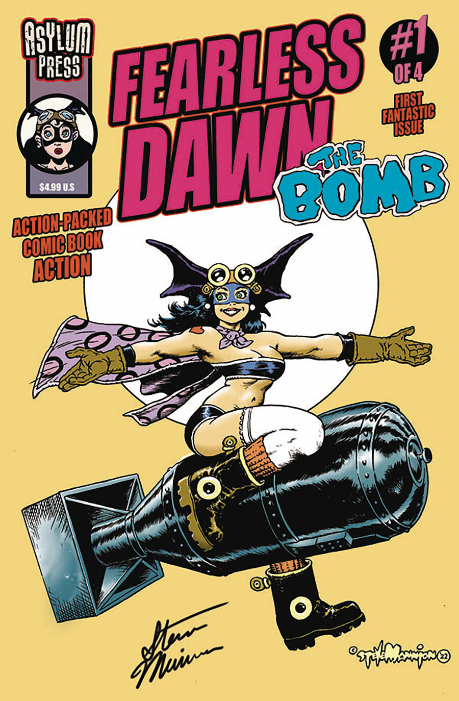 Fearless Dawn The Bomb #1 Cover E Regular Steve Mannion Cover Signed Edition