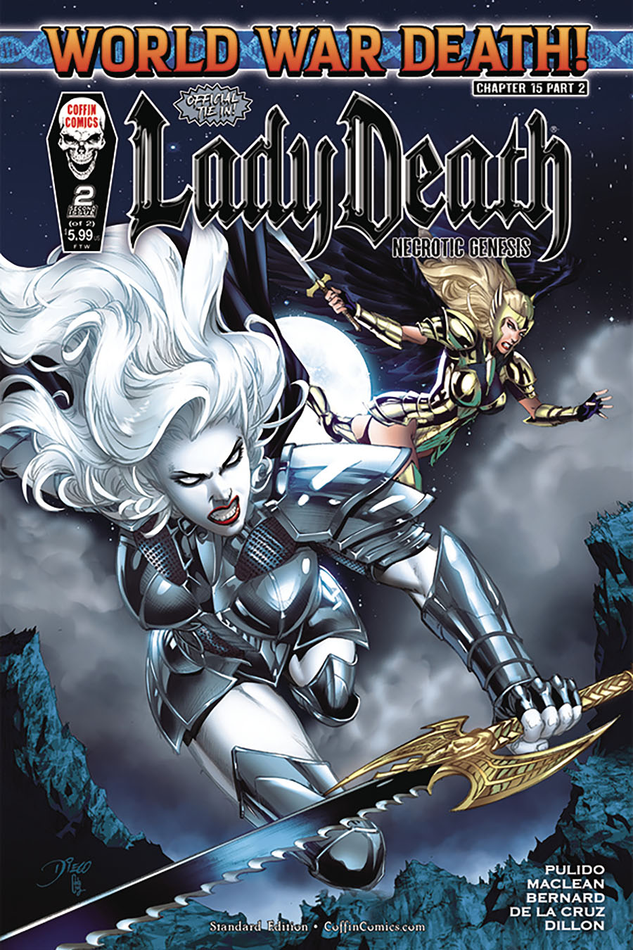 Lady Death Necrotic Genesis #2 Cover A Regular Diego Bernard Cover