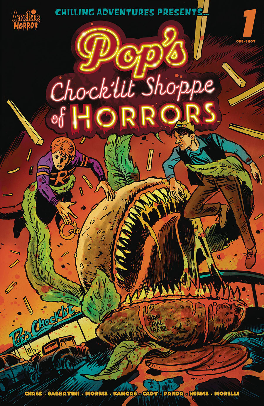 Chilling Adventures Presents Pops Chocklit Shoppe Of Horrors #1 (One Shot) Cover B Variant Francesco Francavilla Cover
