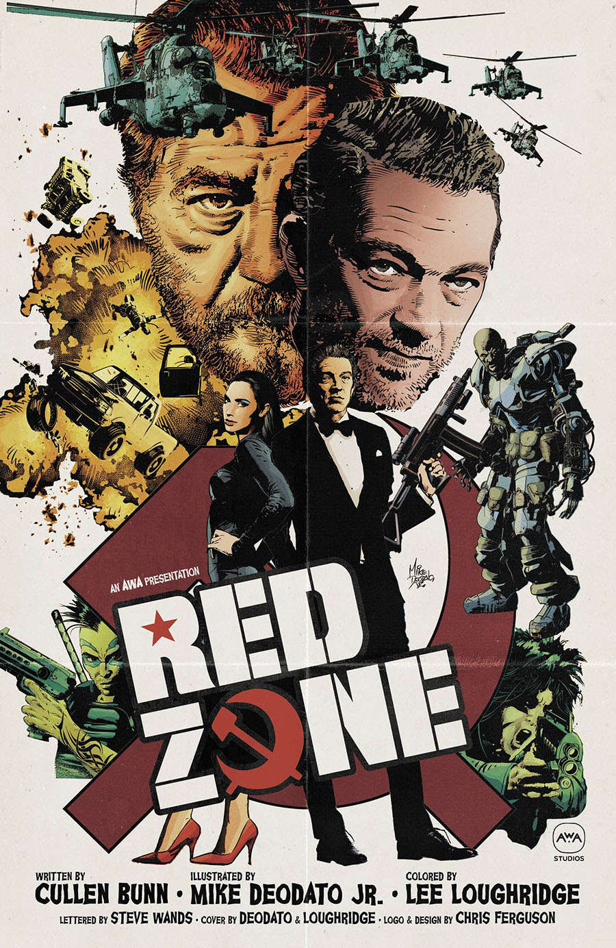 Red Zone #1 Cover B Variant Mike Deodato Jr Cover