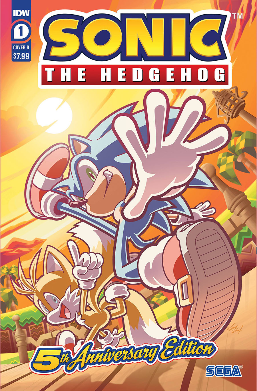 Sonic The Hedgehog Vol 3 5th Anniversary Edition #1 Cover B Variant Tracy Yardley Cover