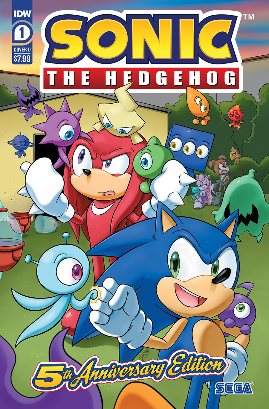 Sonic The Hedgehog Vol 3 #1 5th Anniversary Edition Cover D Variant Jennifer Hernandez Cover
