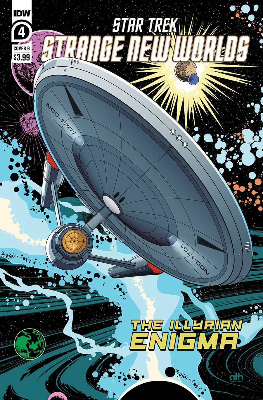 Star Trek Strange New Worlds Illyrian Enigma #4 Cover B Variant Aaron Harvey Cover