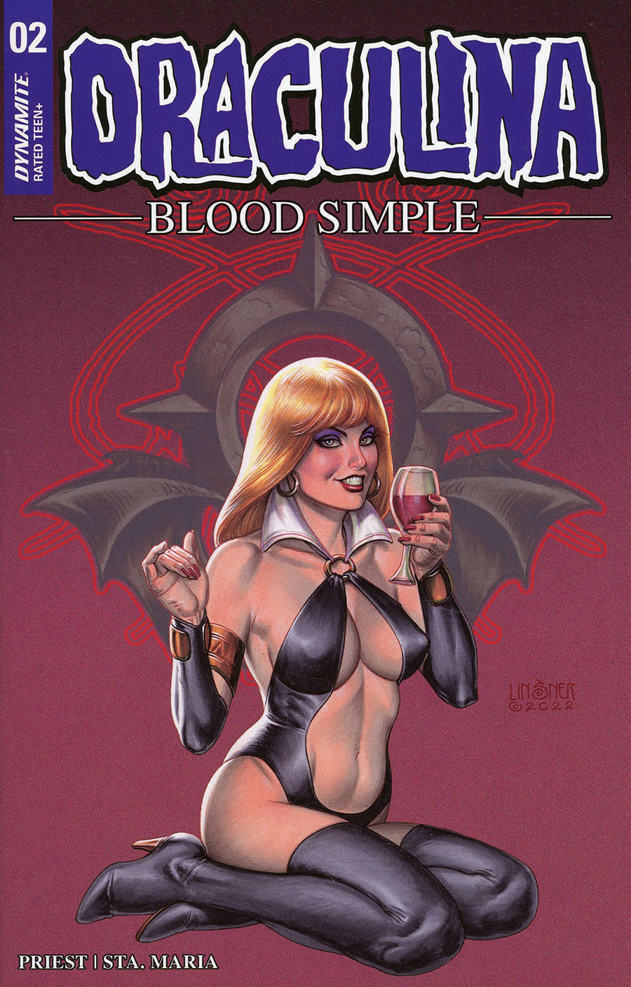 Draculina Blood Simple #2 Cover B Variant Joseph Michael Linsner Cover