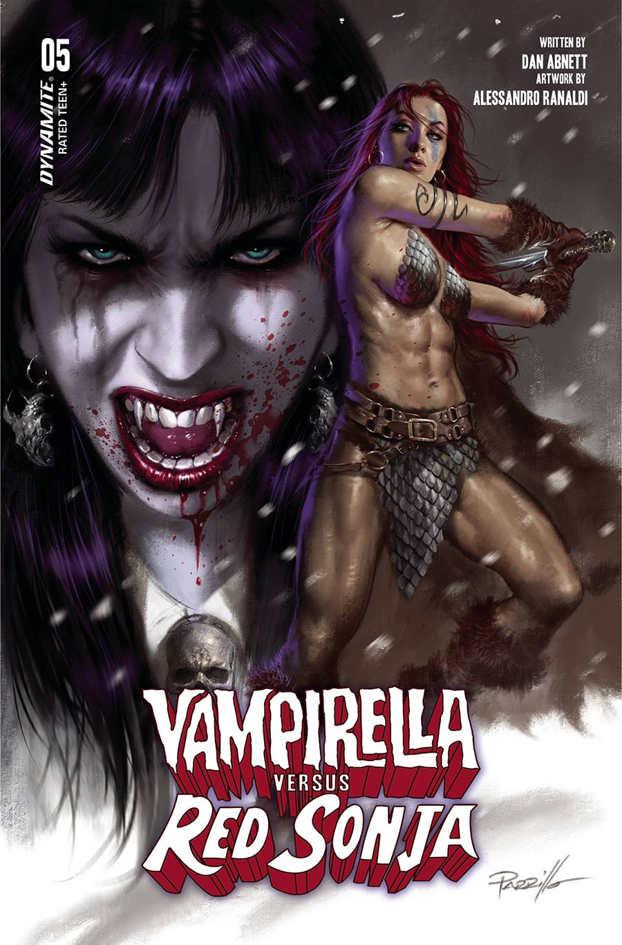 Vampirella vs Red Sonja #5 Cover A Regular Lucio Parrillo Cover