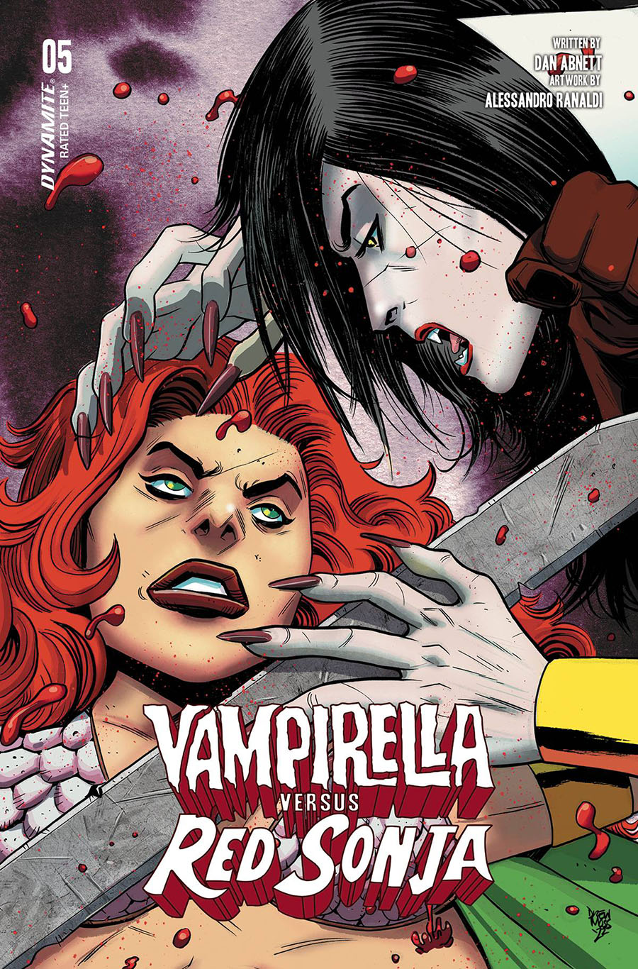 Vampirella vs Red Sonja #5 Cover D Variant Drew Moss Cover