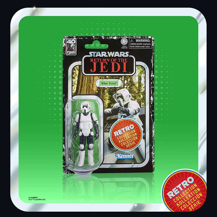 Star Wars Retro Collection Return Of The Jedi 40th Anniversary Imperial Biker Scout 3.75-Inch Action Figure
